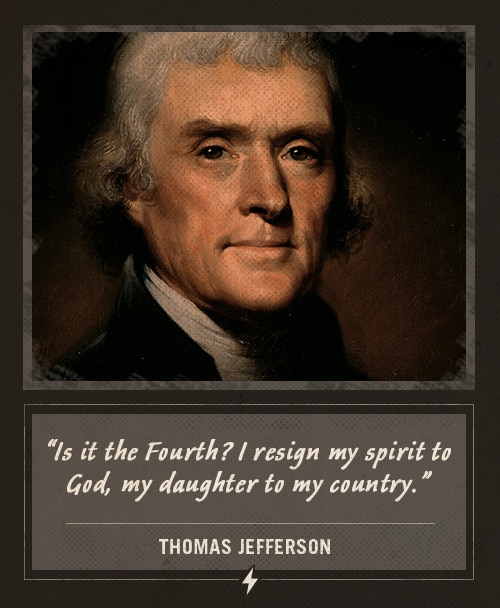 Thomas jefferson last words I resign my spirit.