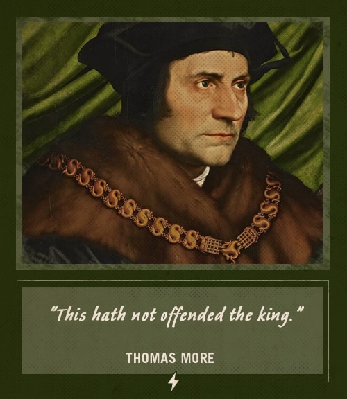 Thomas more last words this hath not offended the king.