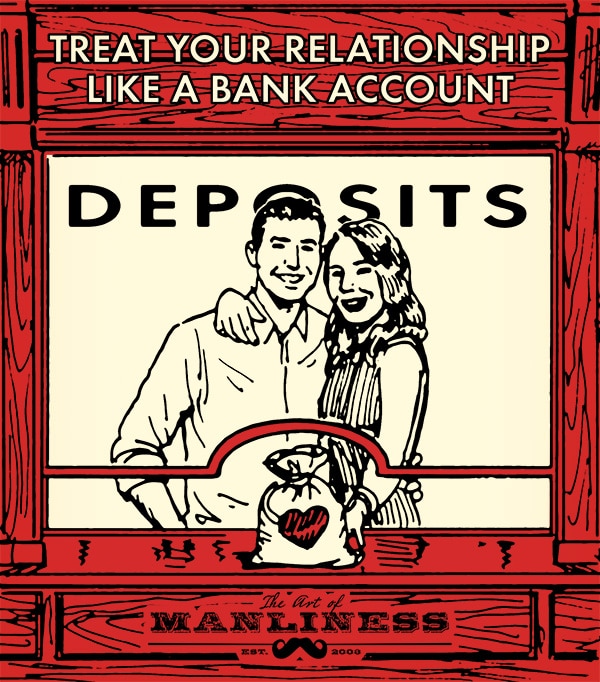 Treat your relationship like a bank account for a successful and happy marriage.