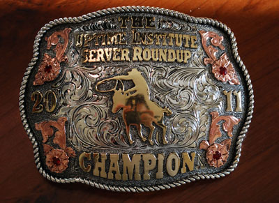 Belt buckles.