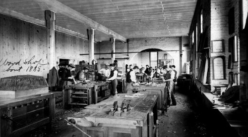 Vintage photo mechanical building university of Illinois.