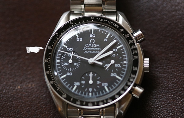 Using a Tachymeter to Measure Distance on wristwatch.