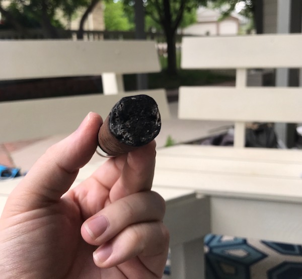 Gray ashy on a Toasted foot of cigar.