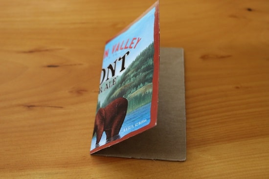 Folded packet cover. 
