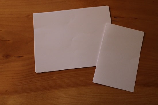 Two pieces of page.