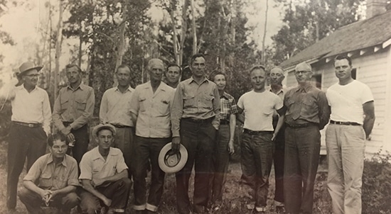 Vintage Staff Officer of Cache National Forest in Utah.