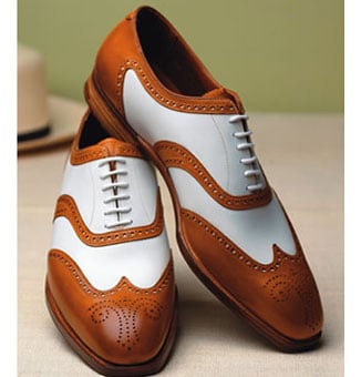 Derby shoes portrait. 