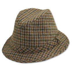 Tapered flannel hat.