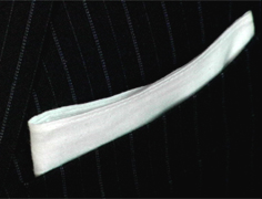 Pocket straight fold.