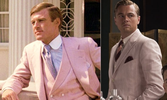 Jay Gatsby wearing pink suit.