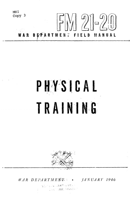 FM 21-20 Army field manual physical training.