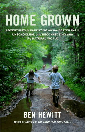 Book cover, home grown by Ben hewitt.