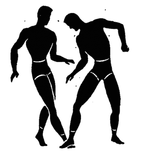 WWii strength and conditioning exercises step on toes illustration.