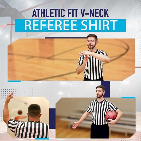 Murray Sporting Goods Men's Basketball V-Neck Referee Shirt - Image 4