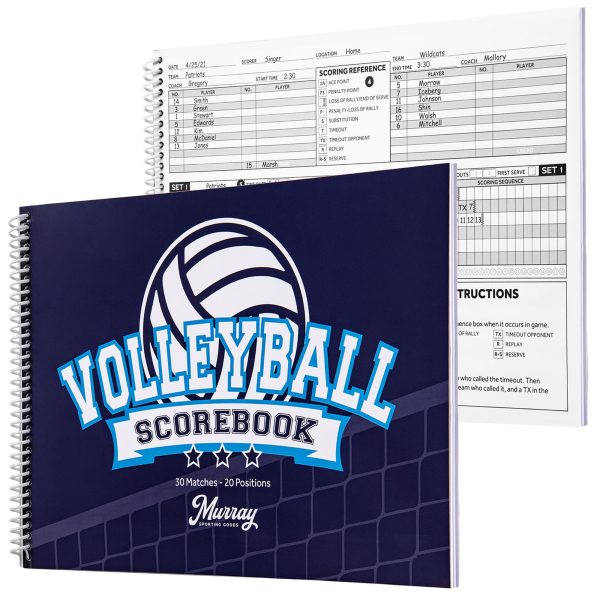 Murray Sporting Goods Volleyball Scorebook - 30 Matches
