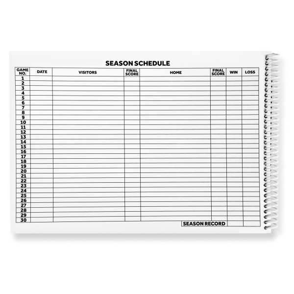 Murray Sporting Goods Volleyball Scorebook - 30 Matches - Image 6